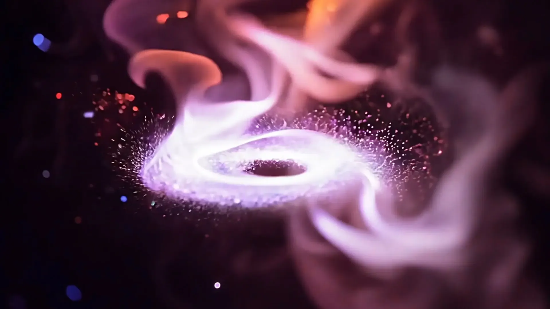 Dynamic Galaxy Spin Overlay for Logo and Intro Animation